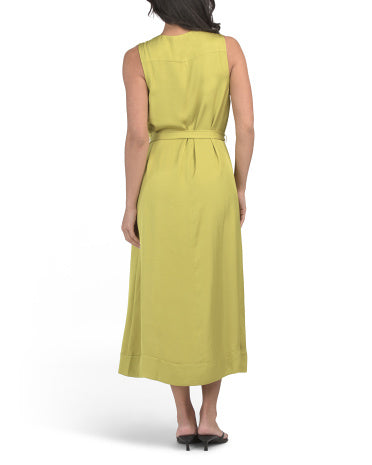 LUXELY Kolsuz Kəmər Beli Midi Geyim