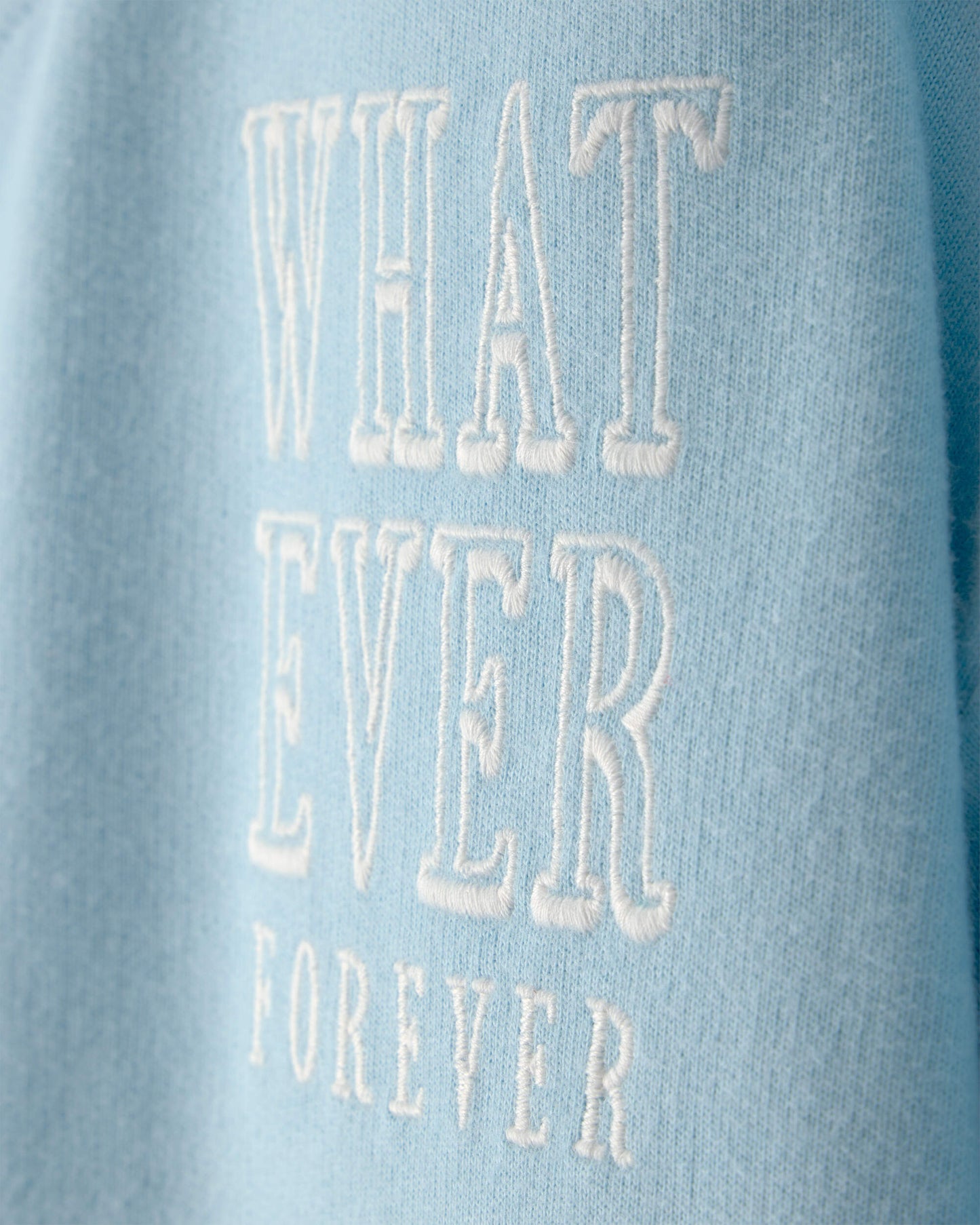 Carter's Qız Uşaqları 'Whatever Forever' Fransız Terisi Pullover Huddi - Mavi