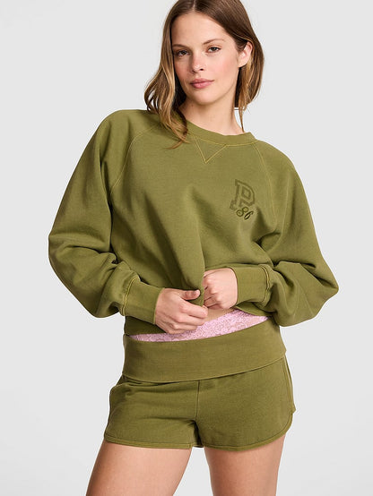 PINK Campus Fleece™ Qatlanan Bel Şalvarı