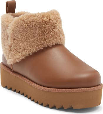 UGG® Ultra Mini Alina Kıvrımlı Saf Sheepskin Platform Çizme YoxYox