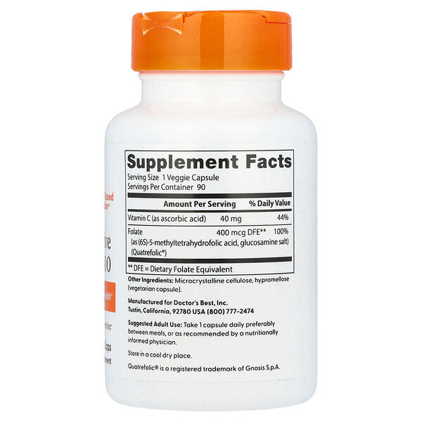 Doctor's Best Fully Active Folate 400 400 Mcg 90 Bitki Kapsulu