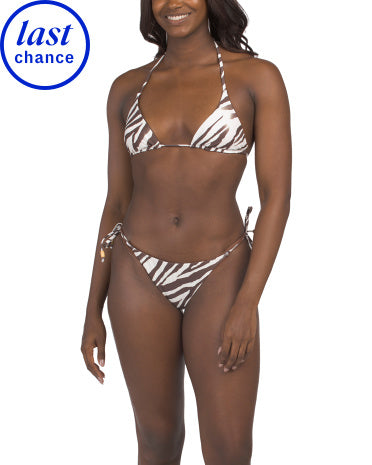 Çevrilə Biləcək Üçbucaqlı Bağlı İki Parçalı Bikini Dəsti