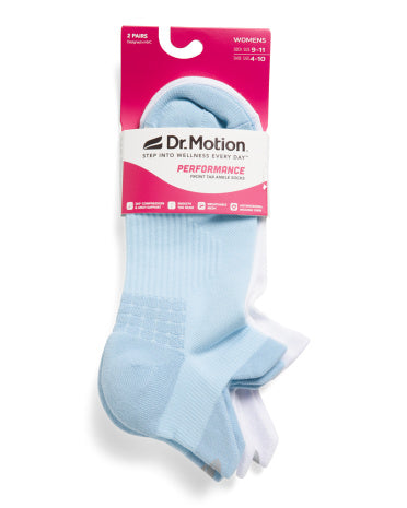 DR MOTION 2pk Performance Knit Compression Ayak Bilək Çorapı