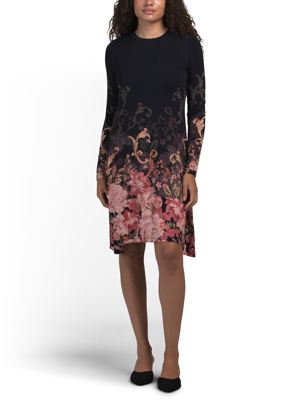 The Janie Sevimli Mock Neck Mini Swing Geyim