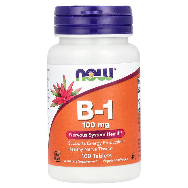 Now Foods B1 100mg 100 Tablet