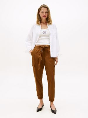 Tommy Hilfiger Kəmər Bağlı Cargo Joqqer, Highland Xaki