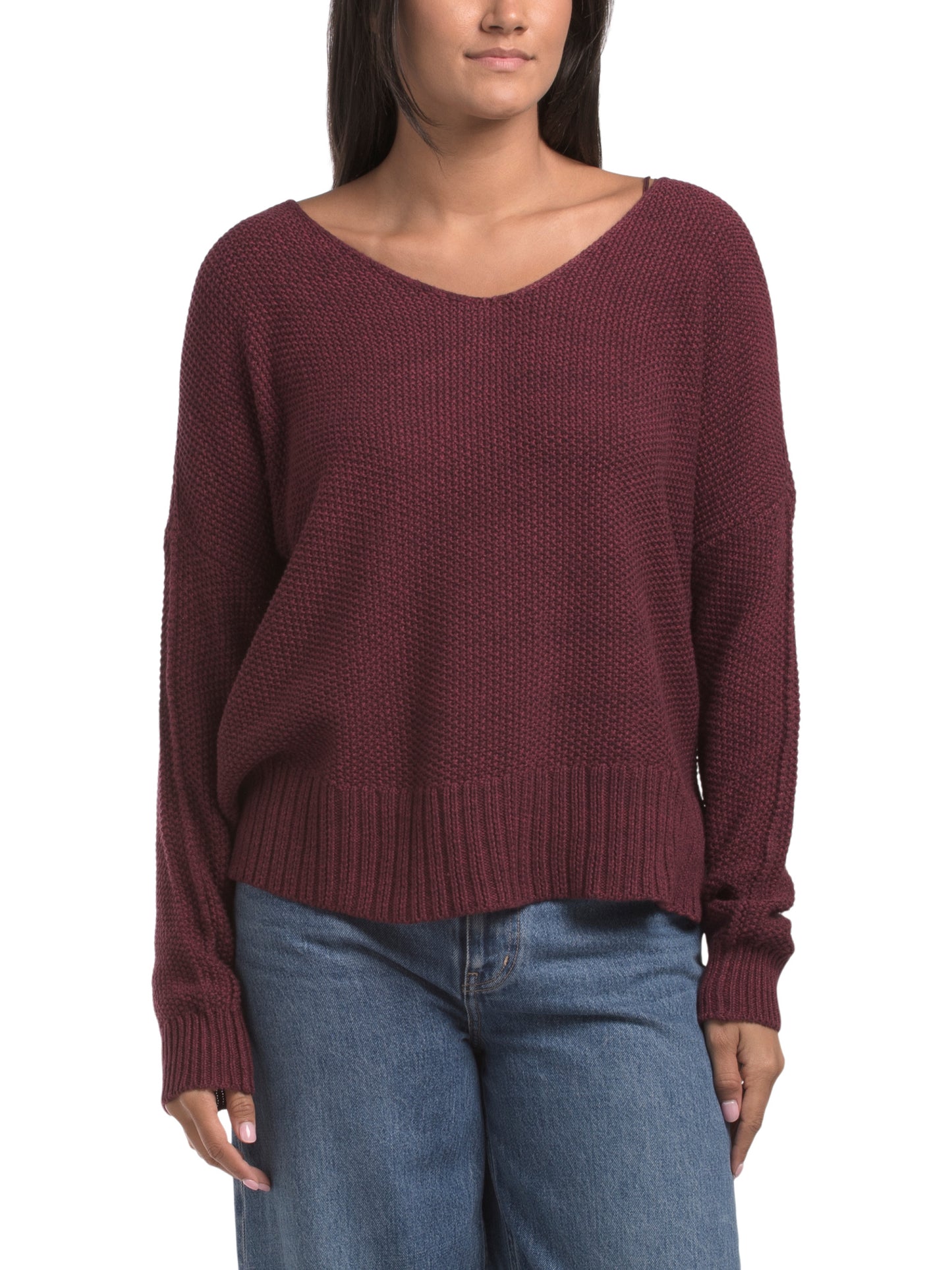 Yay Fəsli V-Boyunlu Sweater