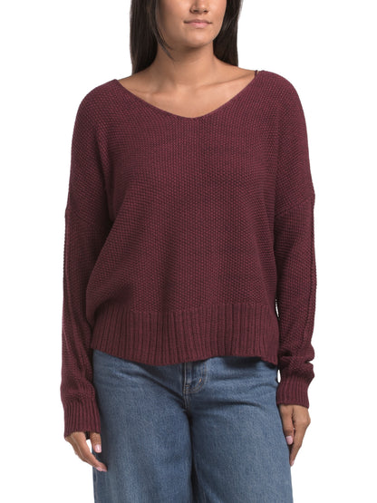 Yay Fəsli V-Boyunlu Sweater