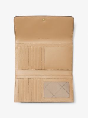 Michael Kors Jet Set Böyük Signature Loqosu Üç Qatlaqlı Cüzdan