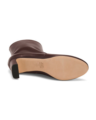 STUART WEITZMAN İspaniyada Hazırlanmış Dəri Babette Zip Çəkmələri