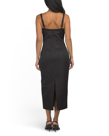 TOCCIN Solene Bustier Sculpted Midi Geyimi