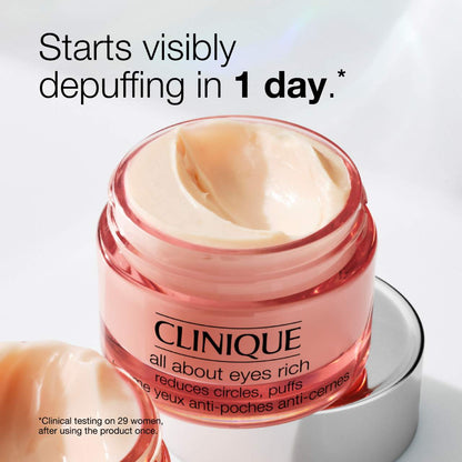 CLINIQUE All About Eyes™ Hialuron Turşusu ilə Zəngin Göz Kremi