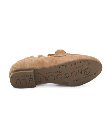 CHOCOLAT BLU Suede Anya Scrunch Loafers