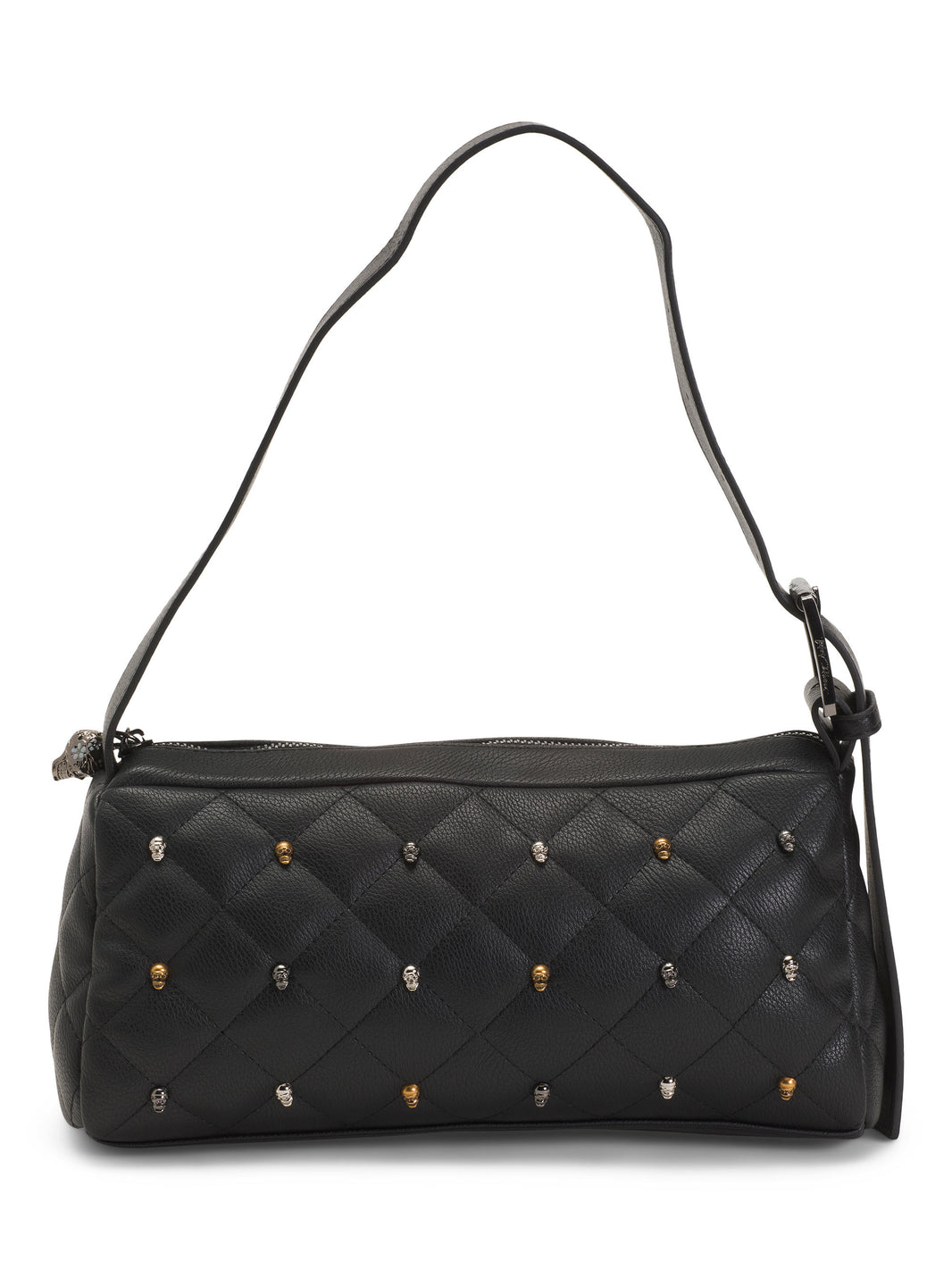 BETSEY JOHNSON Çıpılı Çiyin Çantası Mini Kəllə Çivisi ilə