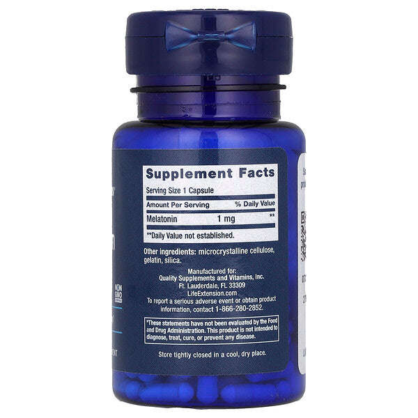 Life Extension Melatonin 1 Mg 60 Kapsul YoxYox