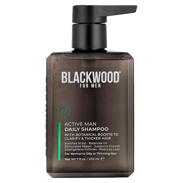 Blackwood Kişi Üçün Aktiv Gündəlik Şampun Normal, Yağlı və Seyrək Saç Üçün 200ml