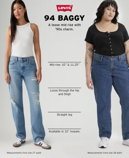 Levi's Qadın Orta Bel Cotton 94 Geniş Cins