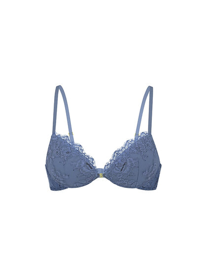 Victoria's Secret Bombshell Add-2-Cups Denim Çəhrayı Dantel Push-Up Sütyen