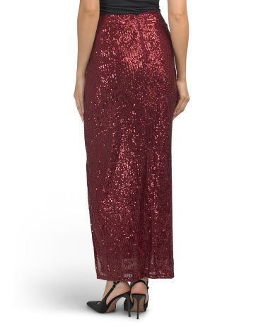 MUSE Twist Maxi Skirt With Side Slit