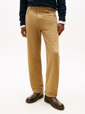 Tommy Hilfiger Boyalı Rahat Cin, Safari Tuval