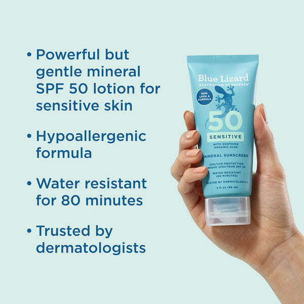 Blue Lizard Australian Günəş Kremi Həssas Dəri Mineral Günəş Kremi SPF 50 89ml