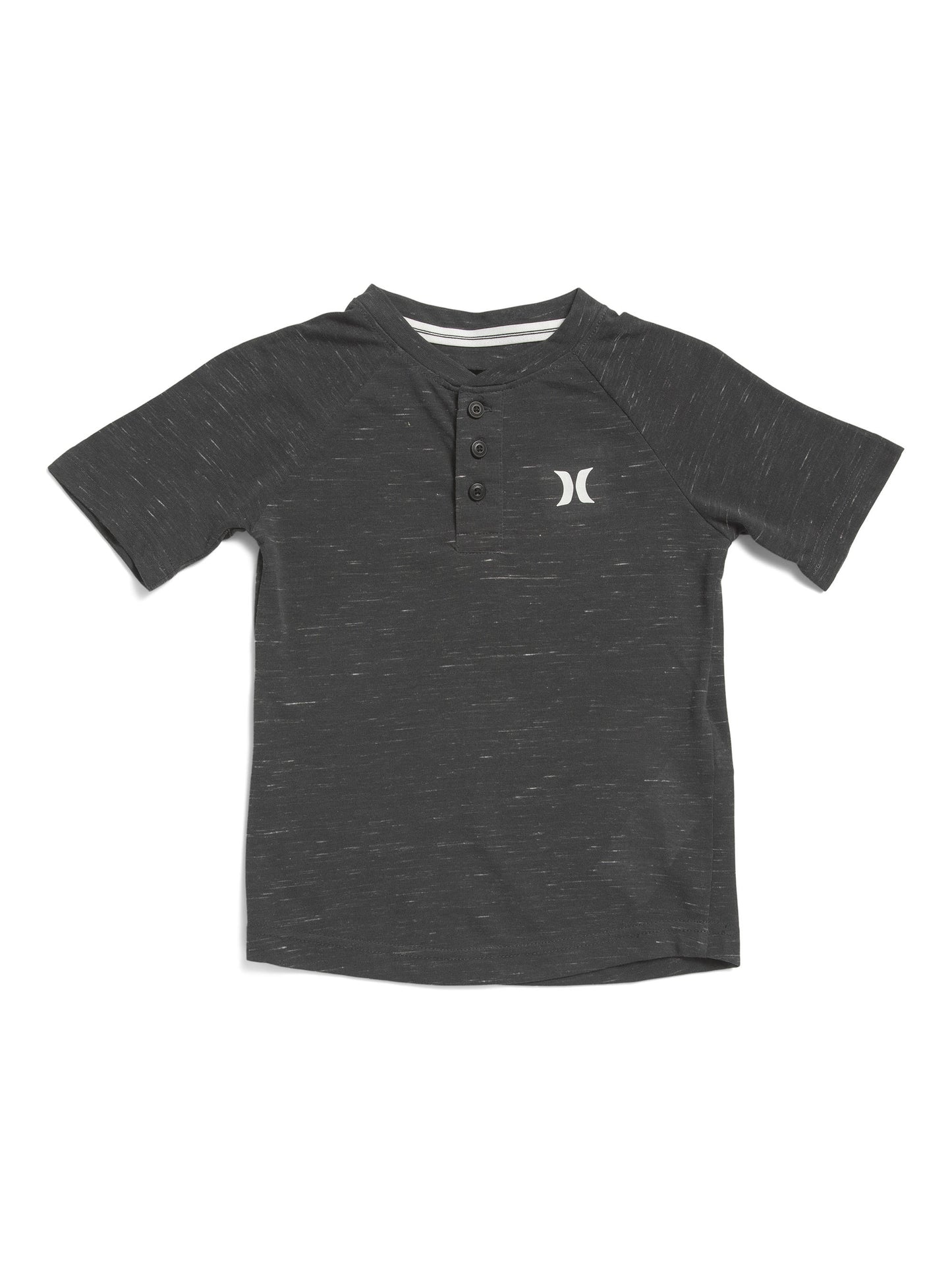 HURLEY Kiçik Oğlanlar Yarım Düymə Qısa T袖 Köynəyi