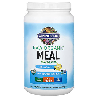 Garden of Life Raw Organic Meal Replacement Shake Vanil 1050 q