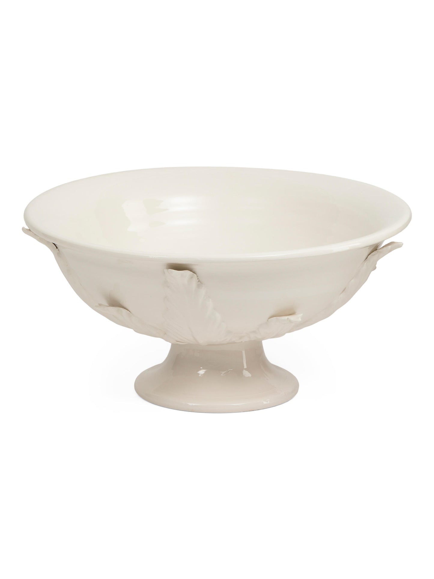 Made In Italy Əl Işi 16x8 Yapraqlı Seramik Qab