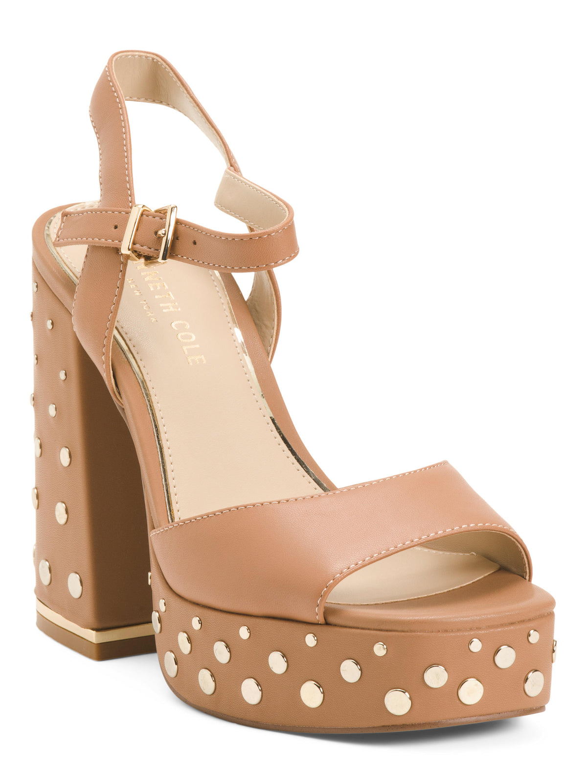 KENNETH COLE NEW YORK Dəri Dolly Studs Topuqlu Ayaqqabı