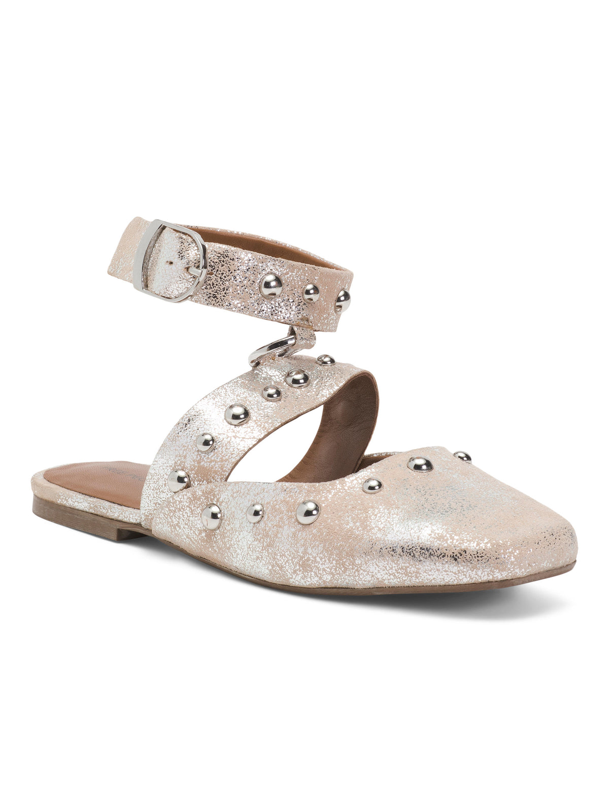 FREE PEOPLE Leather Camille Mystic O Ring Flats