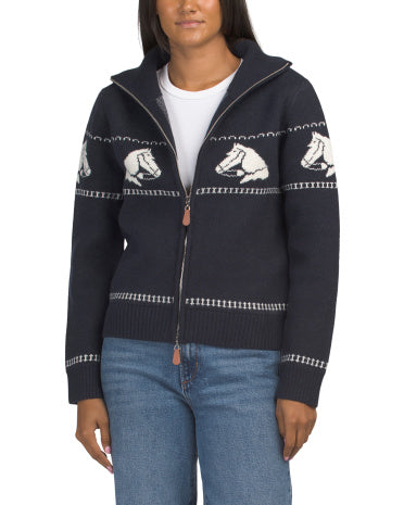 HOUSE OF HARLOW 1960 Mock Neck Zip Up At Naxışlı Kardiqan