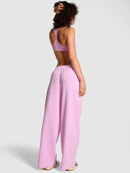 PINK Campus Fleece™ Geniş Ayaq Ayrılmış Ətəkli Tünd Geyim