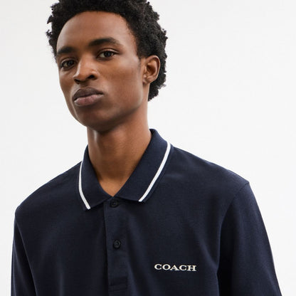 Coach Signature Trim Polo