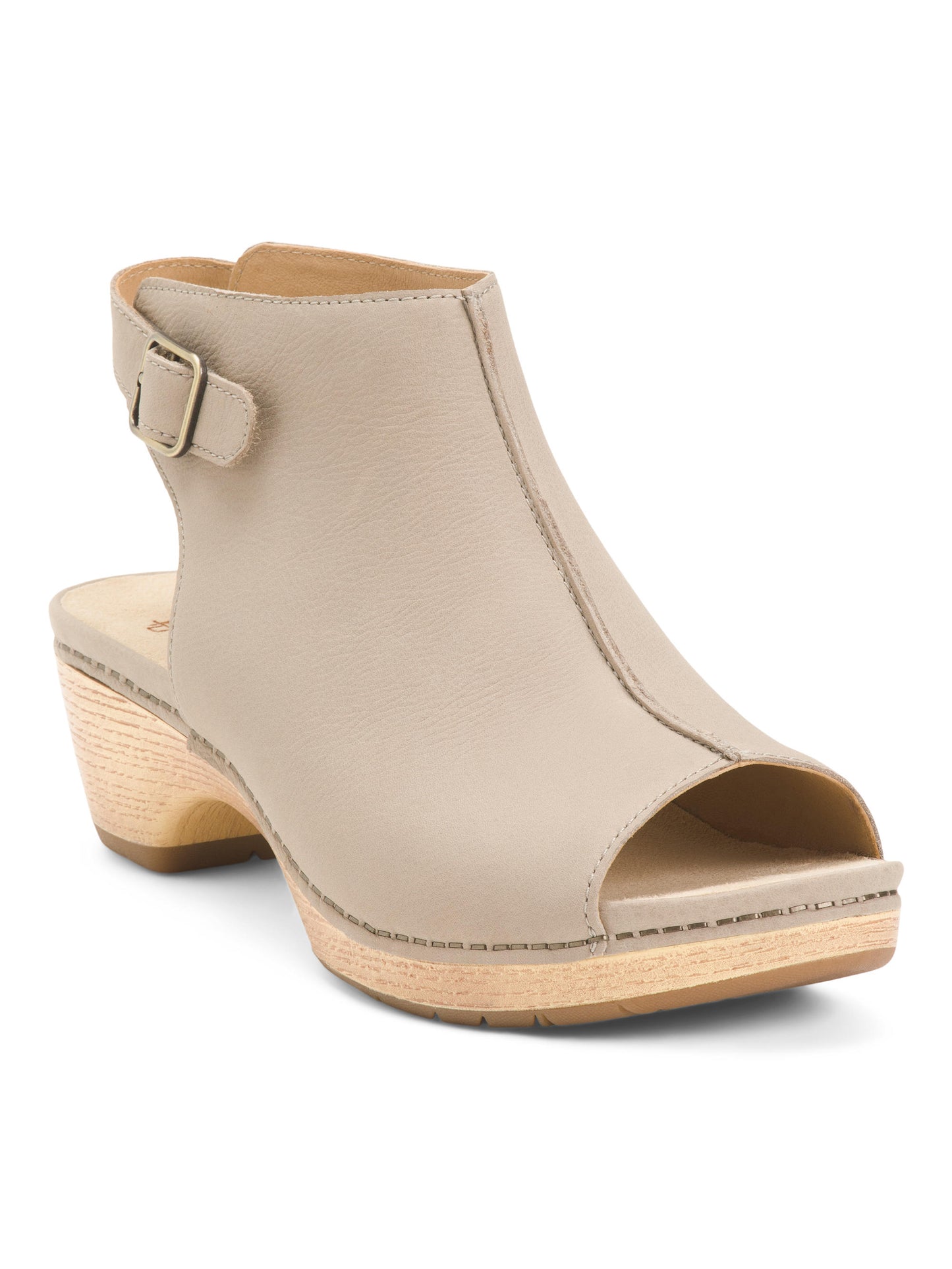 DANSKO Nubuck Dəri Lizzy Açıq Burun Topuqlu Rahat Çəkmə