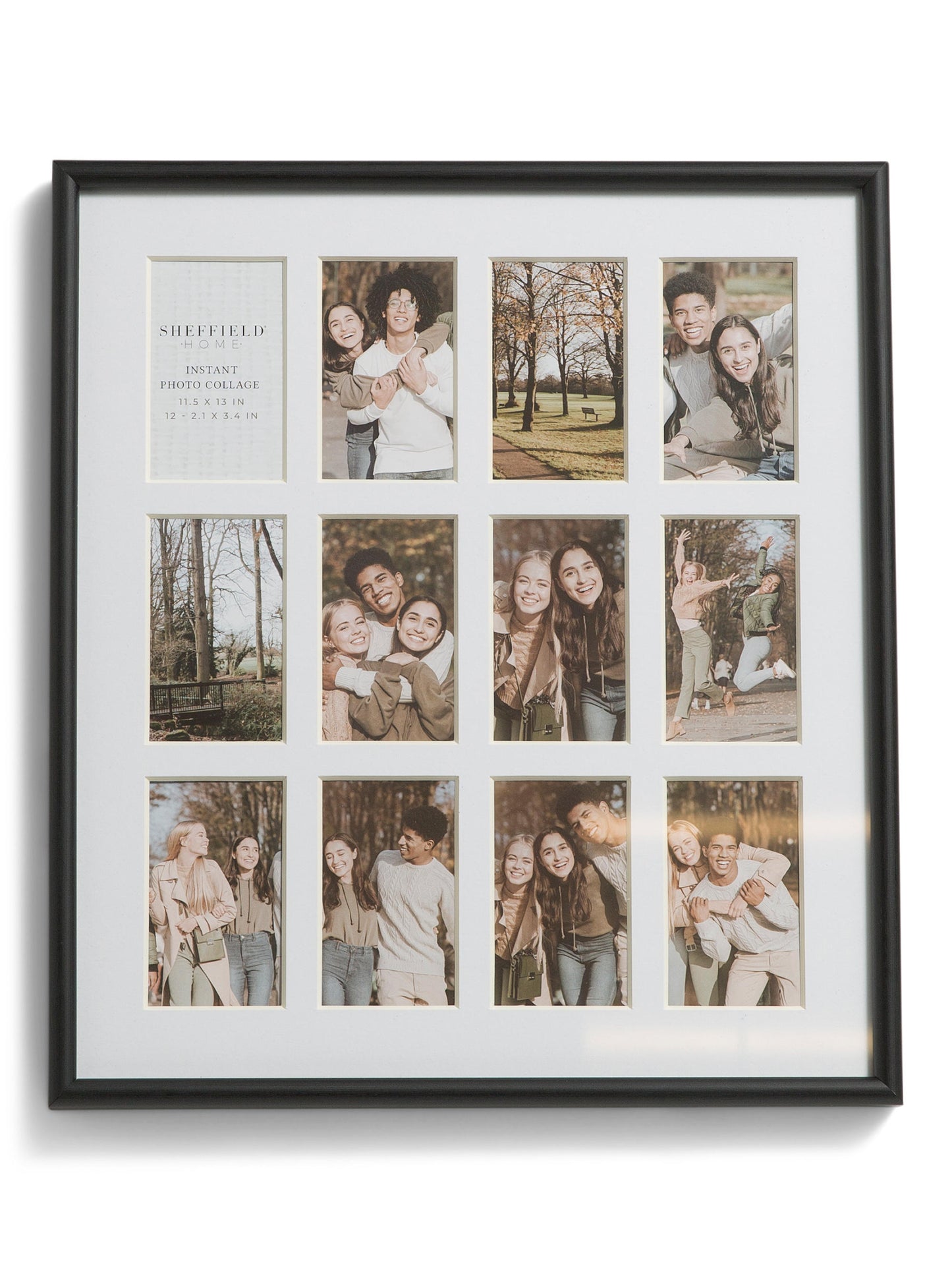 ENCHANTE 11.5x13 Mat Çərçivəli 12 2x3.5 Instafoto Divar Şəkil Çərçivəsi