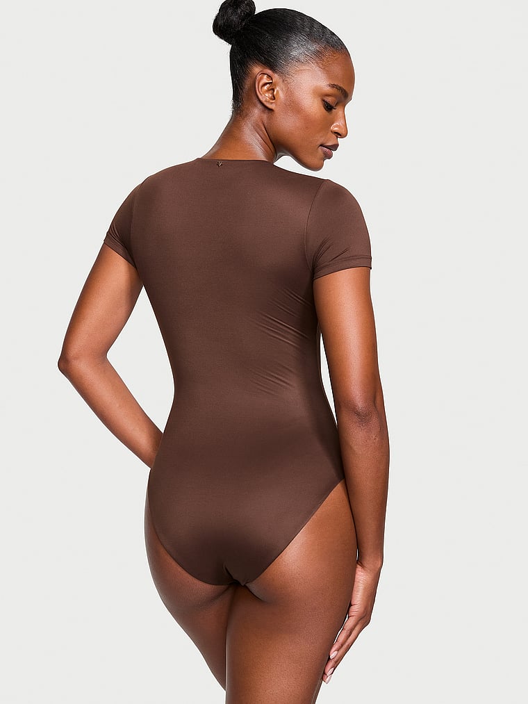 Bodywear by Victoria FeatherSoft™ İnovativ Qısa Kollu Bədən Geyimi