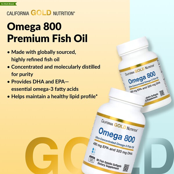 California Gold Nutrition Omega 800 Balıq Yağı 90 Kapsula