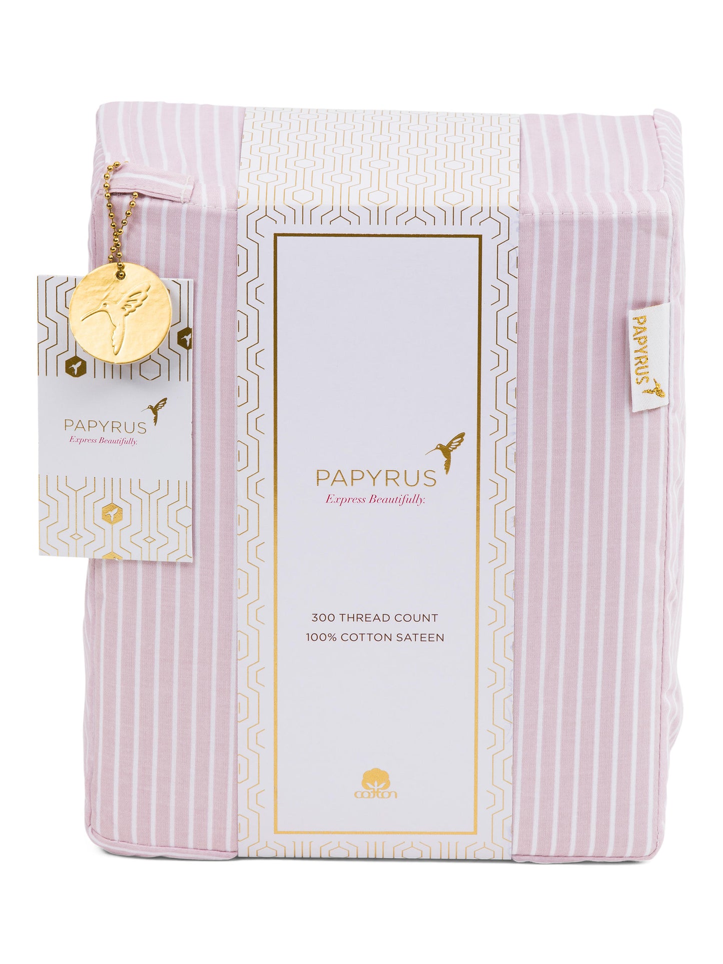 PAPYRUS 300tc Pamuk Sateen Çizgi Desen Çarşaf Dəsti