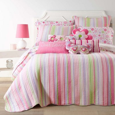 Merrill Girl Yorğan Dəsti - Bir Twin/Twin XL Yorğan və Bir Standart Yastıq Kiliməsi - Levtex Home