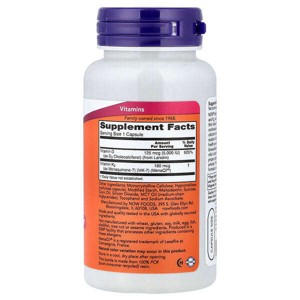 Now Foods Mega D3 Mk 7 120 Kapsul YoxYox