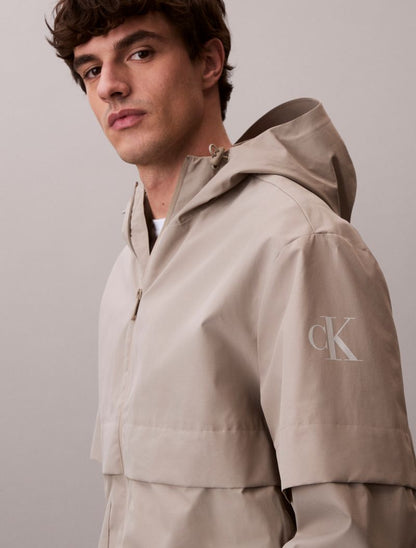 Calvin Klein Ripstop Qapüşonlu Külək Ceketi