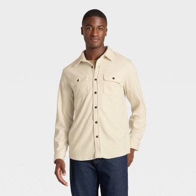 Goodfellow & Co Kişi Rahat Yumşaq Köynəyi Krem XXL