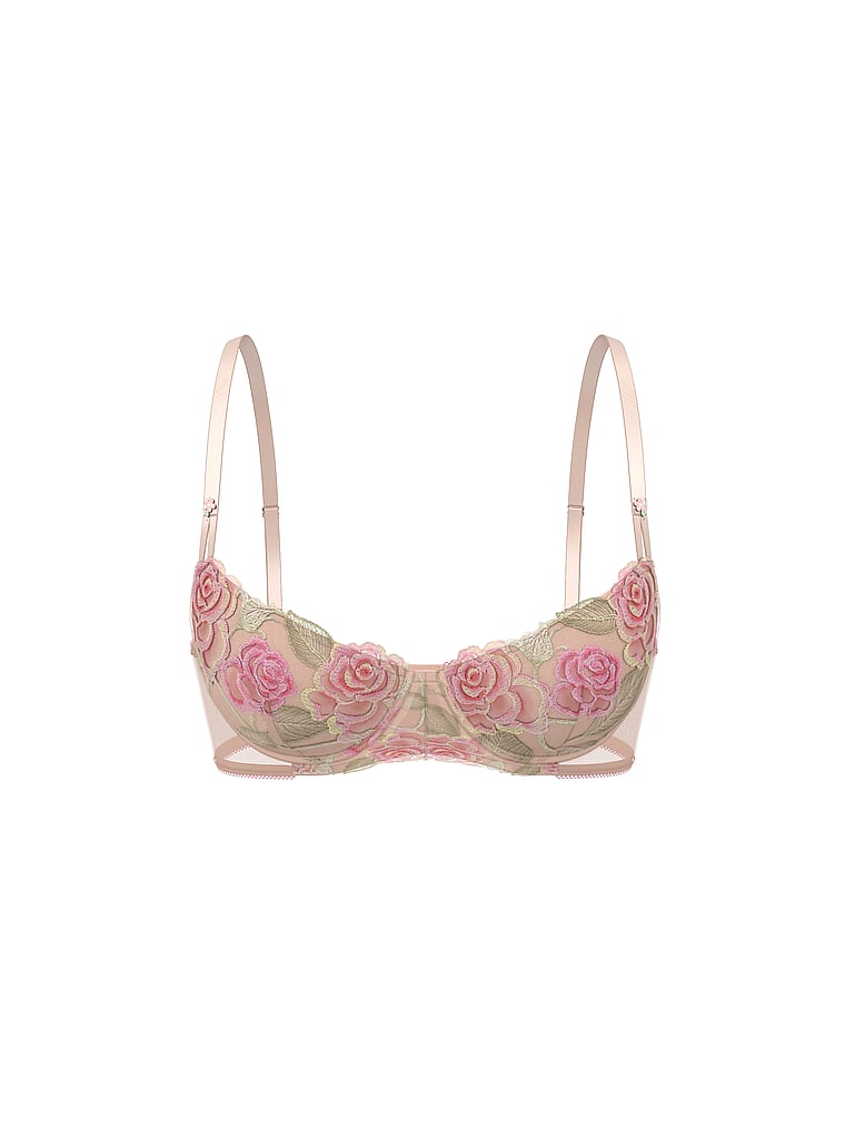 Victoria's Secret Sweet Melody Embroidery Lightly Lined Demi Bra