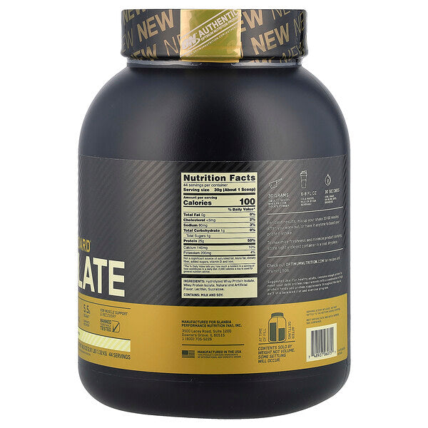 Optimum Nutrition Gold Standard 100 Isolate Zəngin Vanil 1,32 Kq