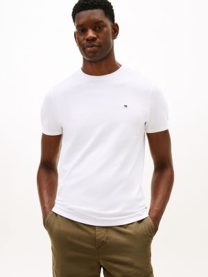 Tommy Hilfiger Dar Oturan T-Shirt, Optik Ağ