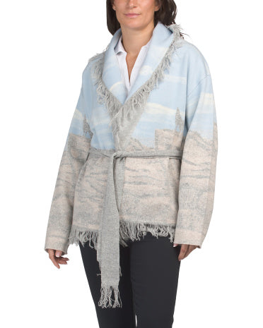 Wool And Cashmere Blend Wolf Canyon Odin Kardiqanı