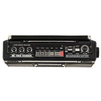 QFX® Bluetooth® Kaset USB/SD™ Kart/AM/FM/SW1-2 Radio Boom Box Qara