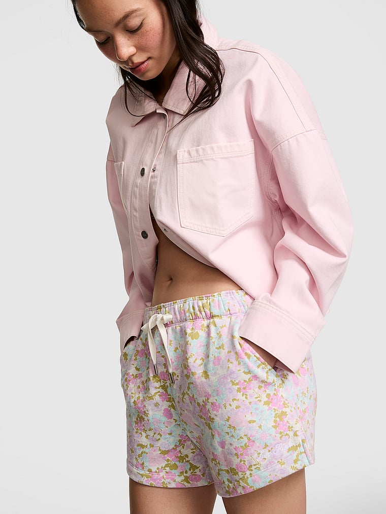PINK Campus Fleece™ Roll-Down Shorts