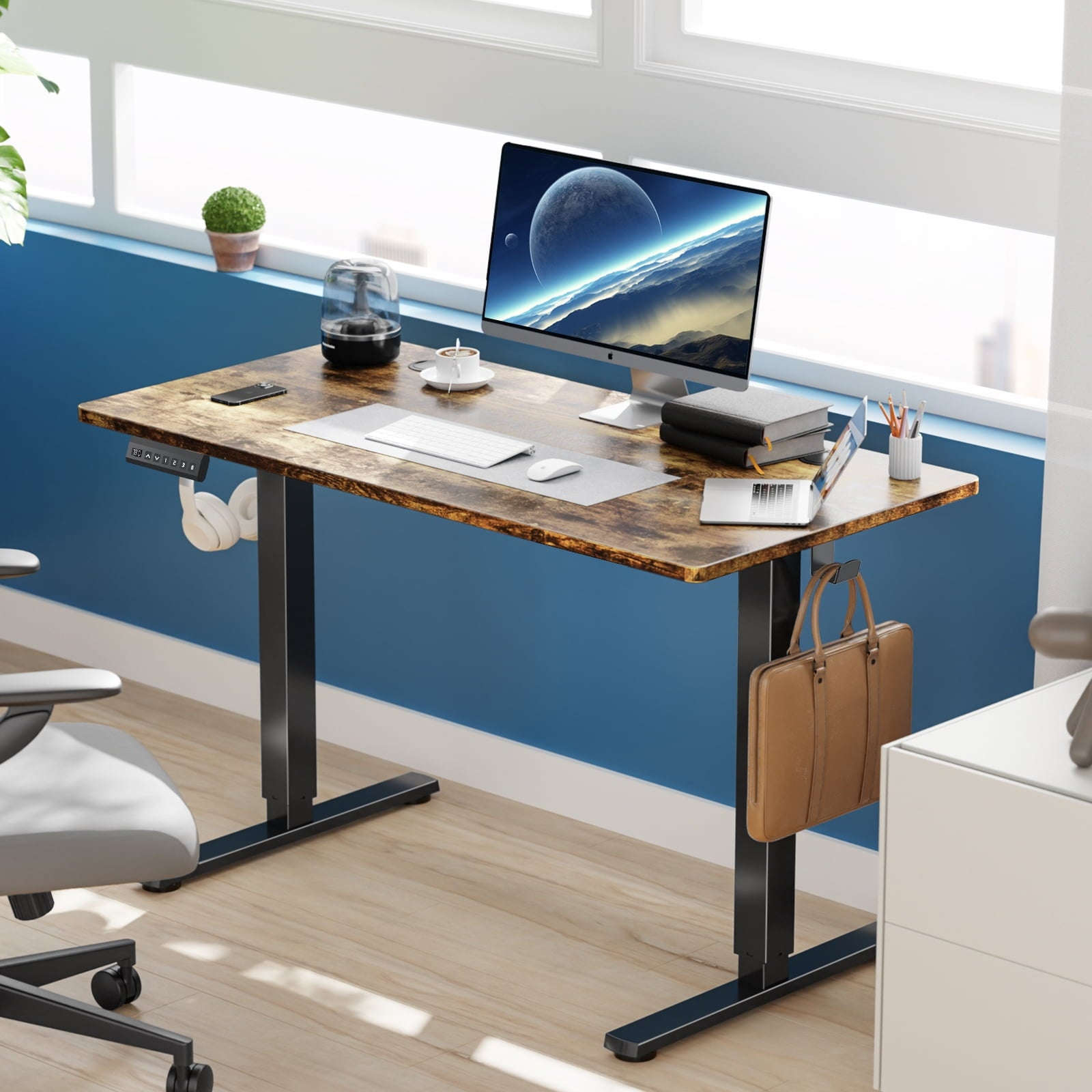 edx Elektrik Tənzimləməli İş Masası, 48 x 24 Düym Ergonomik Masası YoxYox