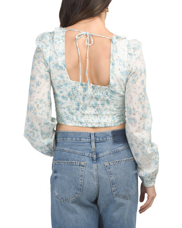 FREE PEOPLE Another Life Çiçəkli Çap Bluzka